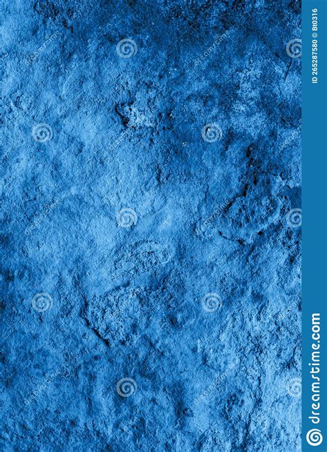Blue Limestone Rock With Visible Details Background Or Texture Stock