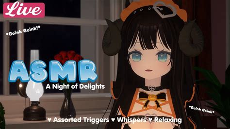 Asmr 💖 A Night Of Delights Assorted Triggers For Peaceful Sleep Vtuber 3d Youtube
