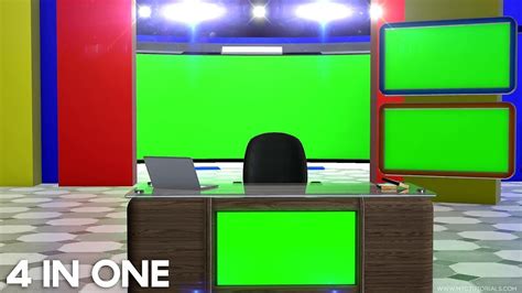 First, switch to a bt sport channel. Green Screen Studio News Desk With Chair And Laptop - By ...