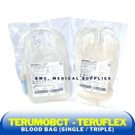 Blood Bag Teruflex Terumo Single And Triple Bag Piece Only Shopee