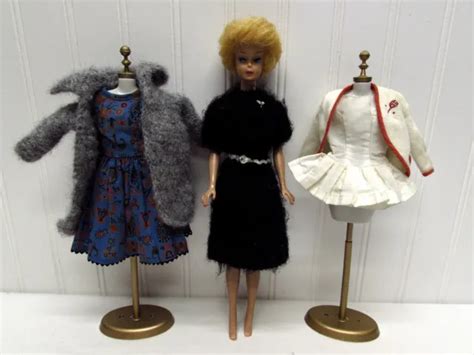 Vintage Mattel Straight Leg Blonde Bubble Cut Barbie Doll With Clothes Picclick