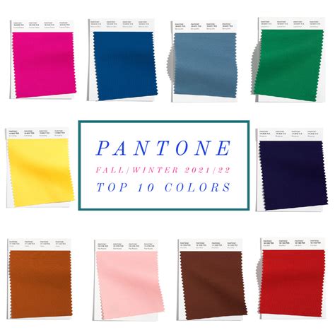 Pantone Fashion Color Trends For Autumnwinter 20212022 Vlrengbr