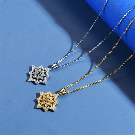 925 Sterling Silver Plated 18k Gold Necklace Star Clavicle Etsy