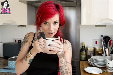 Redhead Annalee Suicide Tattoo Suicide Girls Wallpaper Coolwallpapersme