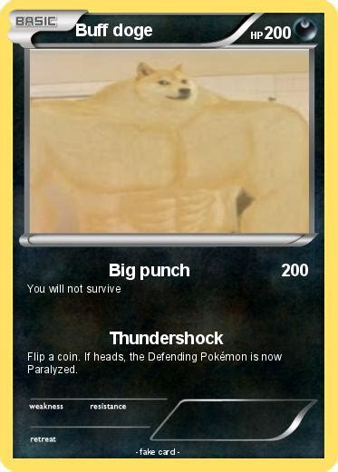 Pokémon Buff Doge 2 2 Big Punch My Pokemon Card