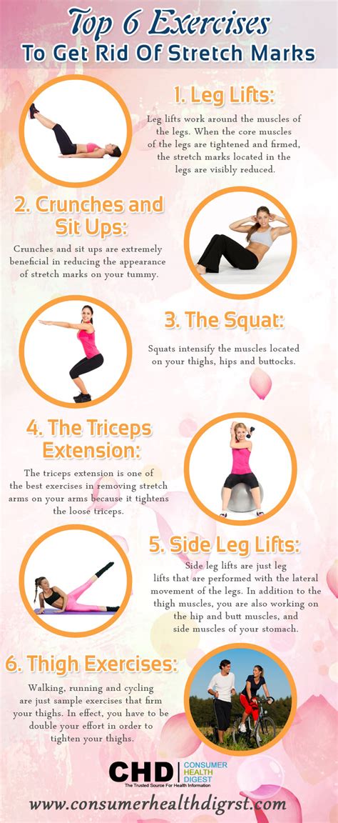 Exercises That Help You Get Rid Of Stretch Marks Infographic