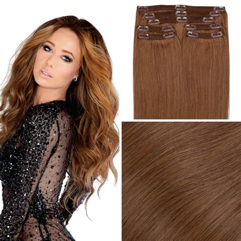 Buy Hollywood Bronzed Brunette Clip In Hair Extensions