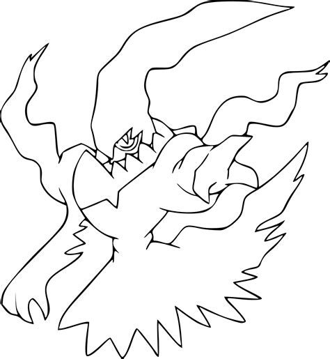 Pokemon Coloring Pages Darkrai Coloring Pages