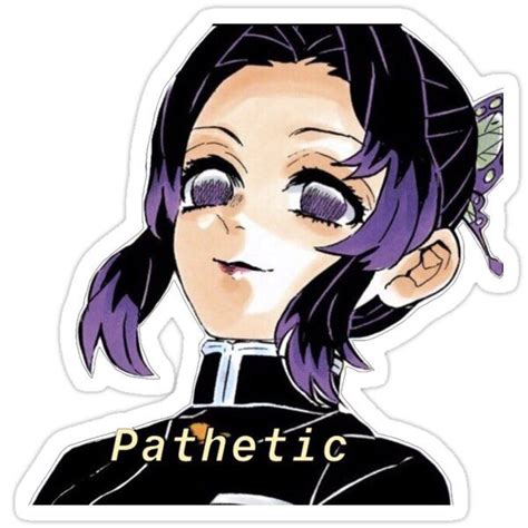 Kimetsu Yaiba No Demon Slayer Shinobu Kocho Sticker By Quentinr In