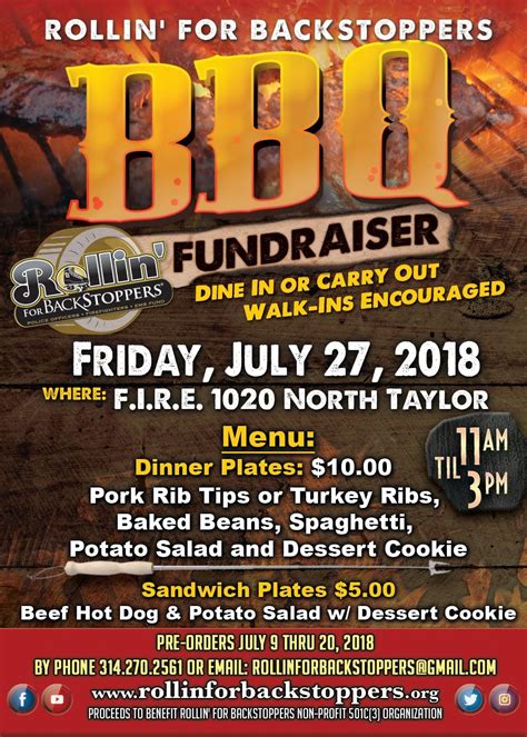 Rfb Bbq Flyer 2018 The Backstoppers Inc