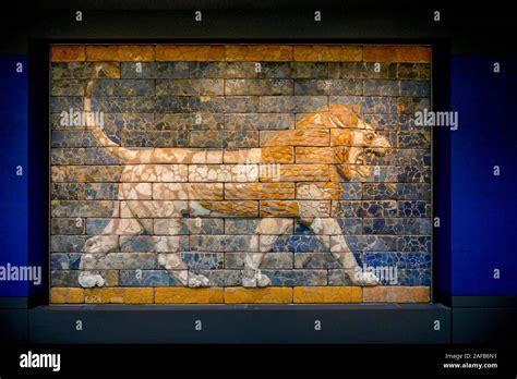 Lion Made From Tiles Originally King Nebuchadnezzar Iis Palace Throne