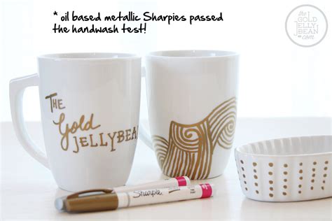 Testing Out Diy Sharpie Mugs The Gold Jellybean