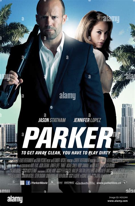 Parker L R Jason Statham Jennifer Lopez On Swiss Poster Art 2013
