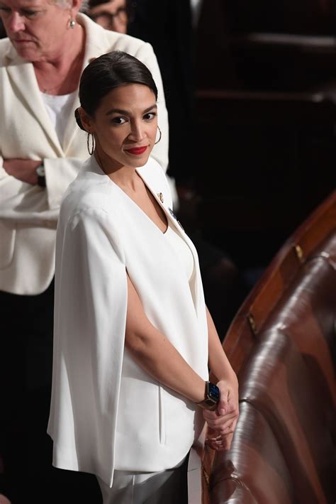 Alexandria Ocasio Cortez Aoc Wears Cape Blazer To Sotu