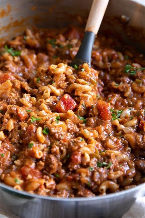 View top rated american food recipes with ratings and reviews. American Goulash | Recipe in 2020 (With images) | Goulash recipes, Recipes, American goulash