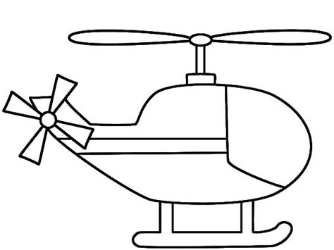 Helicopter Outline Coloring Pages Helicopter Outline Coloring Pages