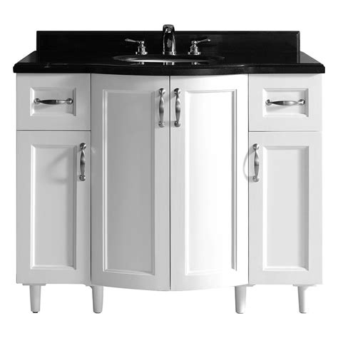 This 42 single bathroom vanity set completes your bathroom renovation in simple contemporary design. Home Decorators Collection Gigi 42 in. Vanity in White ...