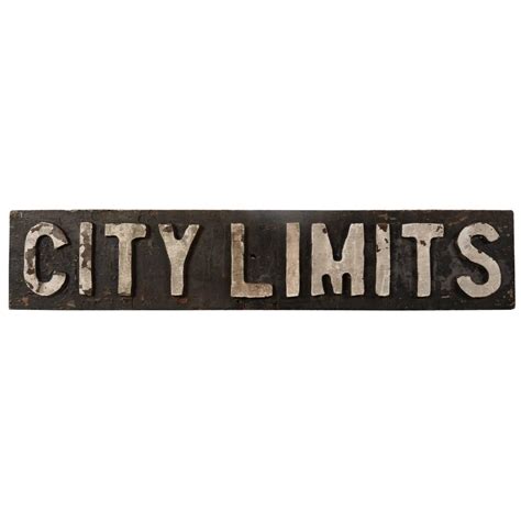 City Limits Sign At 1stdibs