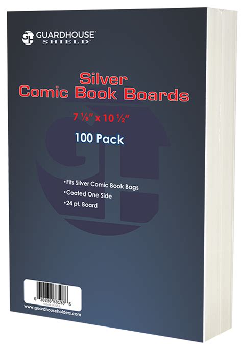 Backing Boards For Silver Wide Comic Book Bag 7 18 X 10 12 100 Pack