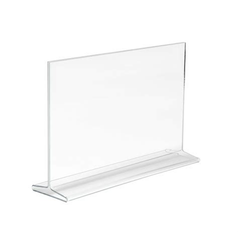 7 h x 5 5 w double sided clear countertop sign holder