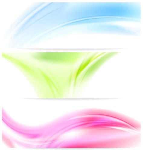 Premium Vector Abstract Colorful Wavy Banners