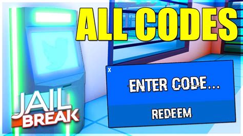 In this video i will be showing you awesome new working codes in jailbreak for march 2021! ALL *LATEST* CODE IN ROBLOX JAILBREAK*READ DESCRIPTION ...
