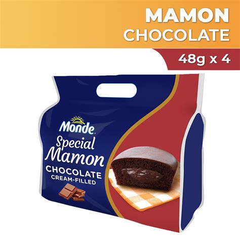 Monde Special Mamon With Chocolate Cream Filling 48gx4 Shopee Philippines