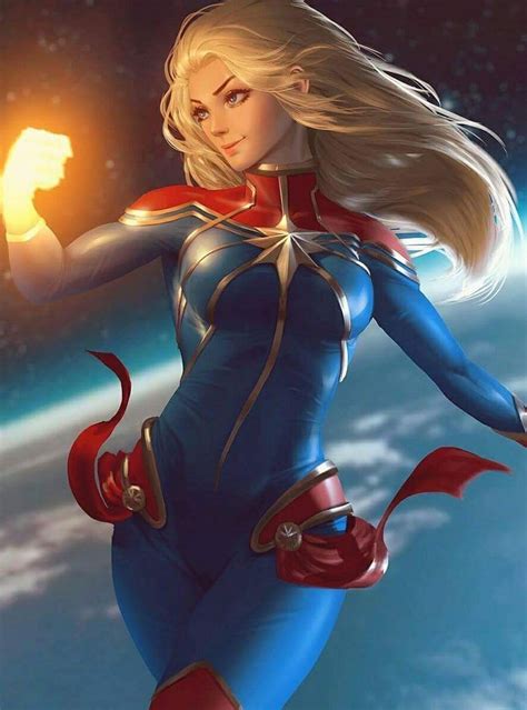 Super Girl Captain Marvel Carol Danvers Marvel Comics Character [artist Raikoart] Cartoons