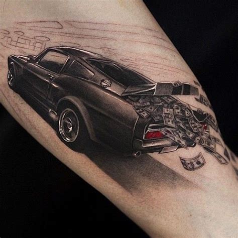 One Of The Cleanest Mustang Tattoos Ive Seen 3d Tattoos For Men
