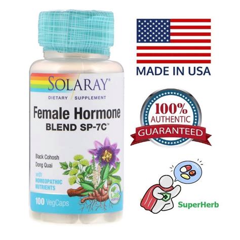 Solaray Female Hormone Blend Sp 7c 100 Vegcaps Shopee Philippines