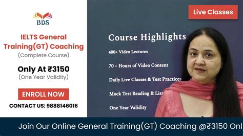 Online Complete Ielts General Training Course With Live Classes Youtube