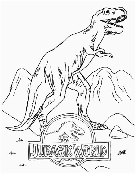 Free Printable Jurassic World Coloring Pages Everfreecoloring