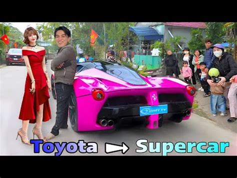Con Partes De Un Viejo Toyota Armó Una Ferrari Lo Mostró En Un Video Y