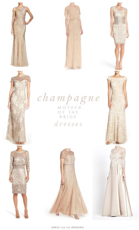 However, that doesn't mean that you have to sacrifice looking like a bride. Champagne Mother of the Bride Dresses | Dress for the Wedding