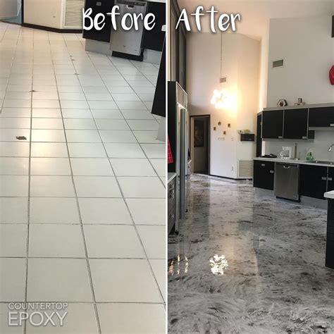 Diy Tile Paint Before And After Before And After Winning Stencil Decor