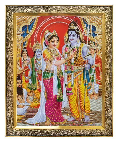 Buy Koshtak Lord Shiva Parvati Vivahwedding With Vishnu Ji Photo Frame