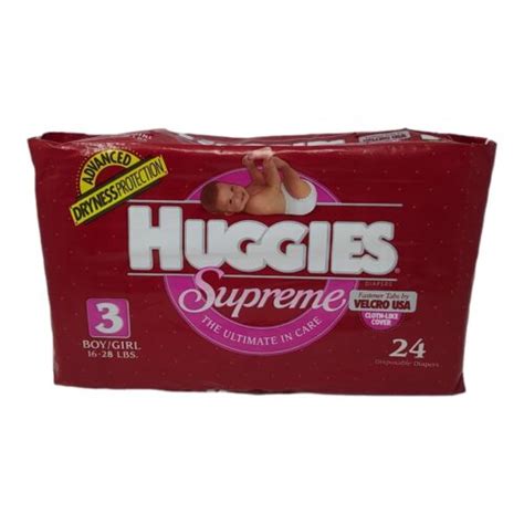 Vintage Huggies Supreme Diapers 1993 Size 3 Pack Of 24 Ebay
