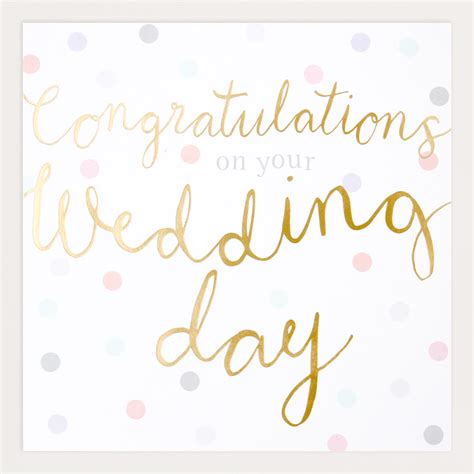 Congratulations On Your Wedding Day Grande Card Caroline
