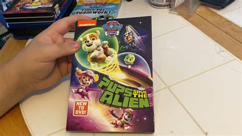 paw patrol pups save the alien dvd unboxing youtube
