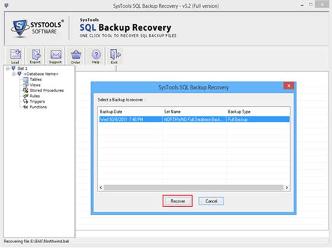 Sql Backup Recovery Tool Repair And Restore Sql Server Bak File