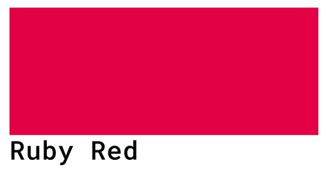 Ruby Red Color Codes The Hex RGB And CMYK Values That You Need Types