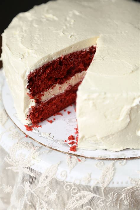 Red velvet cake has a relatively mild flavor, so it can bear the strong taste of cream cheese frosting better than many other, more flavorful cakes/cupcakes. Red Velvet Cake With Boiled Frosting | POPSUGAR Food