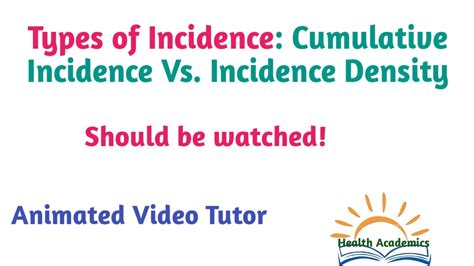 What Is The Difference Between Incidence Density And Cumulative