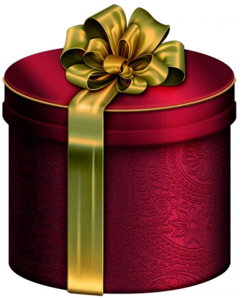 Clipart Present Red Gold Clipart Present Red Gold Transparent Free For