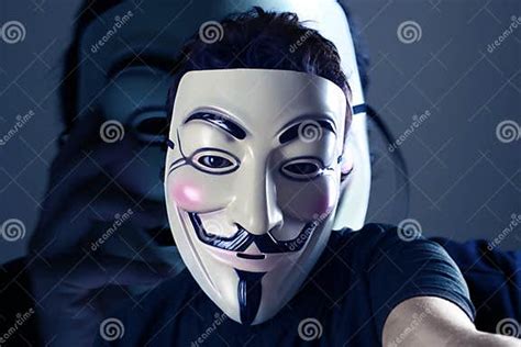 Anonymous Selfie Editorial Photography Image Of Hackers 43521417