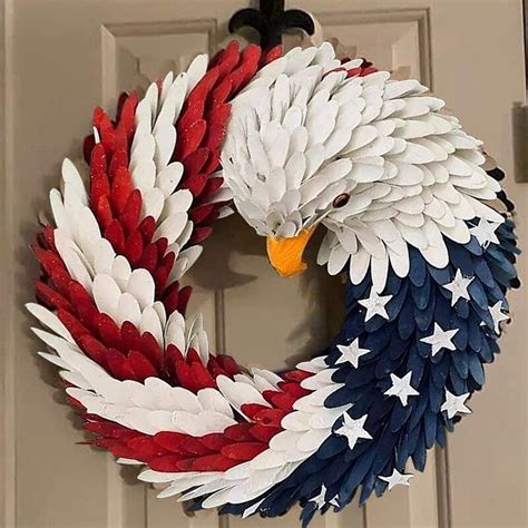 American Eagle Wreath Keep America Great Patriotic Wreath Etsy
