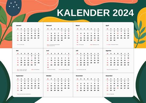 Download Kalender 2024 Cdr Atau Pdf Gratis Id