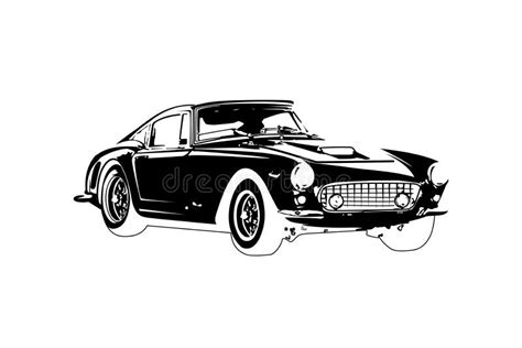 Classic Vintage Retro Car Design Stock Illustration Illustration Of