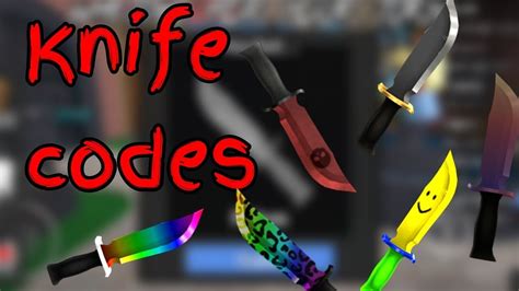 Maybe you would like to learn more about one of these? Knife codes |Murder mystery 2| Roblox - YouTube