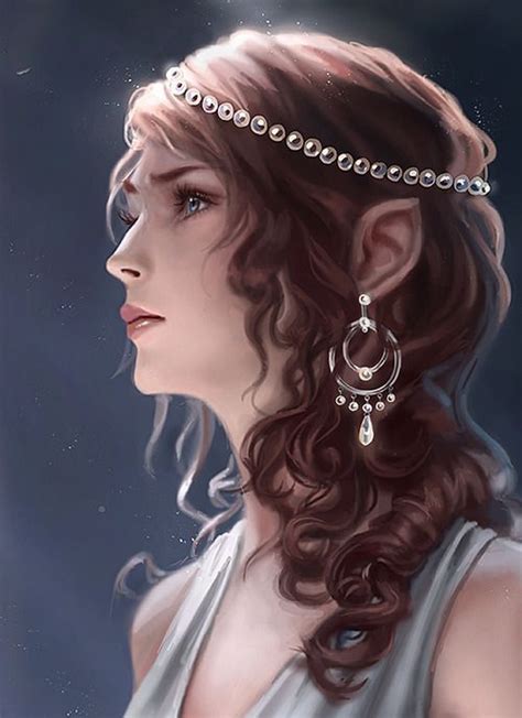Digital Painting Inspiration Woman Elf Heroic Fantasy Fantasy